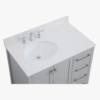 11 Transitional Single Sink Gray Shaker Bathroom Vanity Cabinet