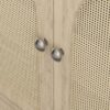 11 Arched Rattan Door Mid-Century Modern Bathroom Vanity Cabinet