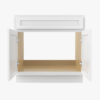 36" White Shaker Bathroom Vanity Cabinet Without Sink Top