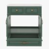 12 30" Farmhouse Sage Green Wood Vanity with Multi Storage for Small Guest Bathrooms