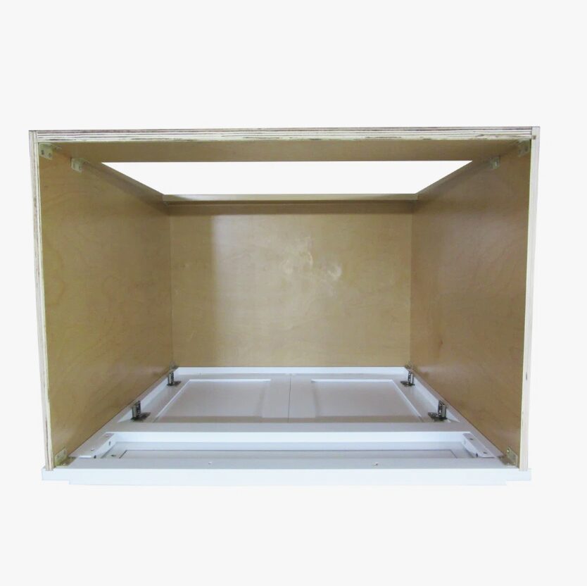 36" White Shaker Bathroom Vanity Cabinet Without Sink Top