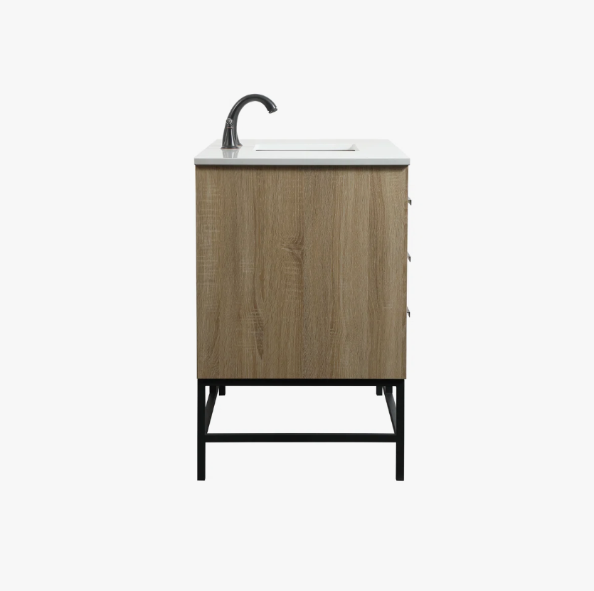13 Modern Farmhouse Single Sink Wood Bathroom Vanity Cabinet