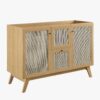 13 48" Coastal Rattan Double Bathroom Vanity for Master Bath Remodel