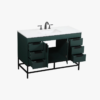 2 Modern Single Sink Emerald Green Bathroom Vanity Cabinet