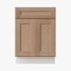 2 Freestanding Wood Grain Shaker Kitchen Base Cabinet, Moisture Resistant Storage Cabinet