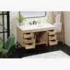 2 Modern Farmhouse Single Sink Wood Bathroom Vanity Cabinet