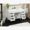 Modern Single Sink White Bathroom Vanity Cabinet