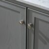 Transitional Single Sink Grey Shaker Bathroom Vanity Cabinet