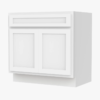 36" White Shaker Bathroom Vanity Cabinet Without Sink Top