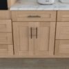 3 Freestanding Wood Grain Shaker Kitchen Base Cabinet, Moisture Resistant Storage Cabinet