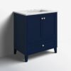 3 Farmhouse Navy Single Sink Vanity Cabinet with Storage Drawer & Soft Close Doors
