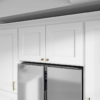 Modern Light Gray Shaker Wall Cabinet for Matching Full Kitchen Cabinet Remodel