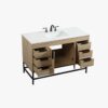 3 Modern Farmhouse Single Sink Wood Bathroom Vanity Cabinet