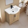3 Farmhouse Beadboard Single Sink Bathroom Vanity Cabinet