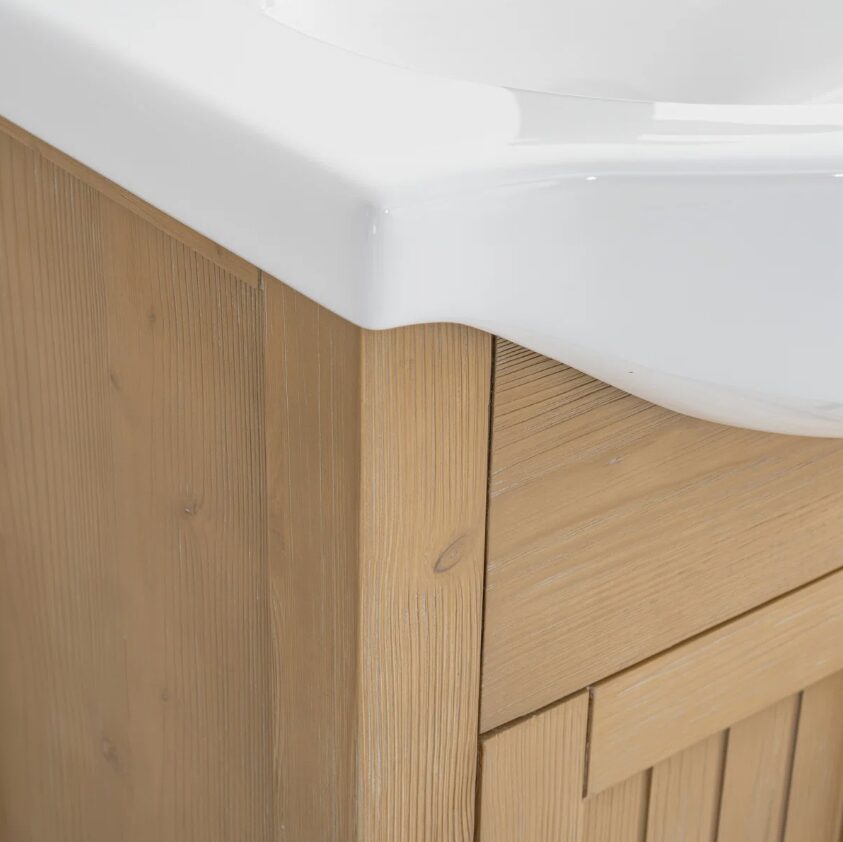 4 Farmhouse Beadboard Single Sink Bathroom Vanity Cabinet