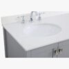 4 Transitional Single Sink Gray Shaker Bathroom Vanity Cabinet