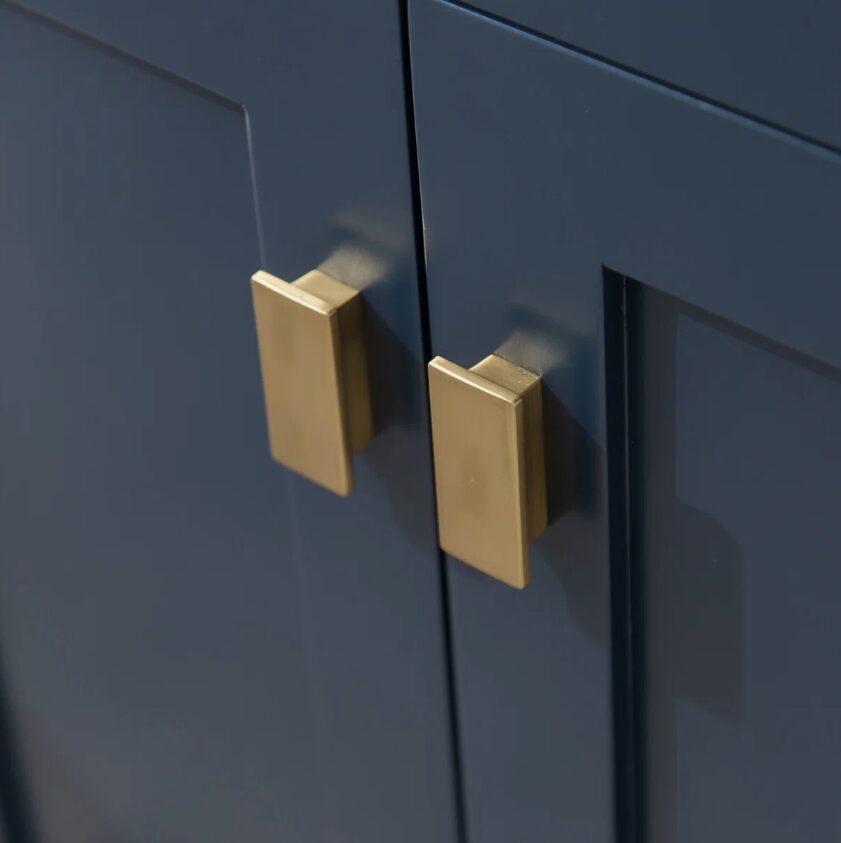 Timeless Navy Blue All-in-One Shaker Bathroom Vanity Cabinet
