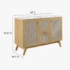 4 48" Coastal Rattan Double Bathroom Vanity for Master Bath Remodel