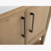 4 30 Inch Weathered Oak Freestanding Bathroom Vanity with White Integrated Sink & Open Bottom Shelf
