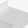 4 36 Inch White Shaker Single Sink Bathroom Vanity White Quartz Top Soft Close Drawers Matte Black Hardware