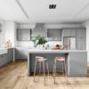 Modern Soft Gray Shaker Wall Cabinet for Full Kitchen Cabinet Remodel & Matching Sets