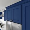Modern Navy Blue Shaker Wall Cabinet for Kitchen Remodel & Custom Cabinetry Matching