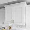 Modern Light Gray Shaker Wall Cabinet for Matching Full Kitchen Cabinet Remodel