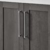 48" Solid Wood Grey Bathroom Vanity with Stone Top for Contemporary Master Bath Remodel