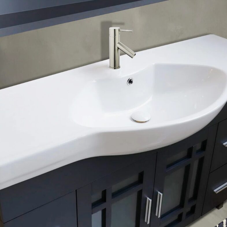 48" Freestanding Single Sink Bathroom Vanity Cabinet for Guest & Master Bath Remodel