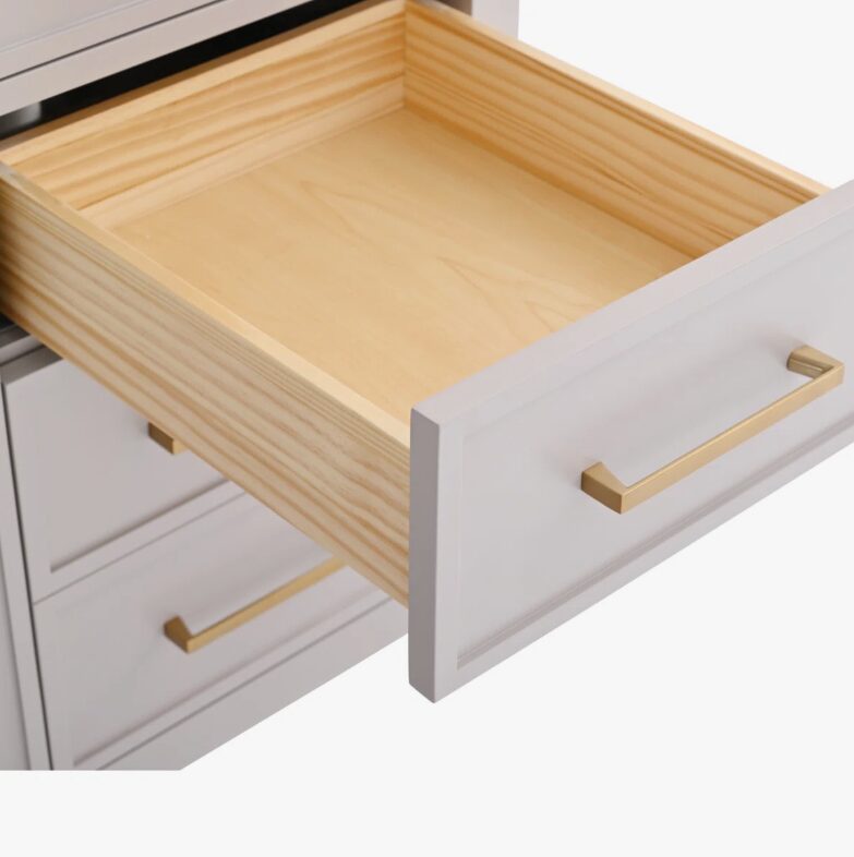 60" Off White Wood Double Sink Vanity for Luxury Master Bathroom Remodel