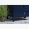 Minimalist Navy All-in-One Bathroom Vanity with Undermount Sink