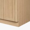 72 Inch Natural Oak Shaker Double Undermount Sink Bathroom Vanity, White Quartz Countertop & Matte Black Hardware