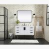 Modern Single Sink White Bathroom Vanity Cabinet
