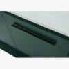 5 Emerald Green 3-Door Single Sink Vanity Cabinet with Matte Black Metal Frame