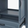 5 Modern Navy Blue Bathroom Vanity Cabinet with Soft Close Doors & Multi Drawer Storage