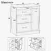 5 30" Black Vanity Cabinet with White Sink & Gold Hardware