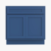 36 Inch Deep Blue Shaker Bathroom Storage Cabinet for Custom Countertop