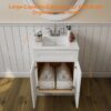 27 Inch HDF Plywood Shaker Bathroom Sink Base Cabinet for Bathroom Remodel