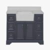 5 Transitional Farmhouse Blue Vanity Cabinet for Cottage & Traditional Master Bathroom Remodel