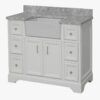 5 Transitional White Farmhouse Vanity for Cottage, Coastal & Classic Bathroom Remodel