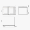 Modern Navy Blue Shaker Wall Cabinet for Kitchen Remodel & Custom Cabinetry Matching