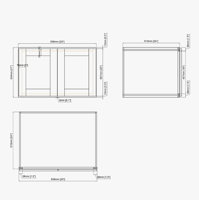 Modern Navy Blue Shaker Wall Cabinet for Kitchen Remodel & Custom Cabinetry Matching