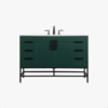 6 Modern Single Sink Emerald Green Bathroom Vanity Cabinet