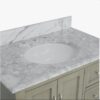 Gray Traditional Bathroom Vanity Cabinet for Guest & Master Bathrooms