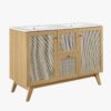 6 48" Coastal Rattan Double Bathroom Vanity for Master Bath Remodel
