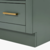 6 Modern Sage Green Shaker Vanity Cabinet with Dovetail Pine Drawers for Earthy Tone Bath Remodel