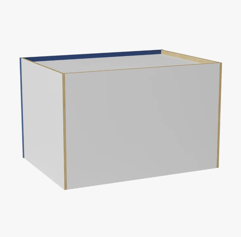 Modern Navy Blue Shaker Wall Cabinet for Kitchen Remodel & Custom Cabinetry Matching