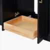 72 Inch Matte Black Shaker Double Undermount Sink Bathroom Vanity, White Marble Vein Quartz Top & Brushed Gold Hardware