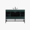 7 Modern Single Sink Emerald Green Bathroom Vanity Cabinet