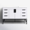 Modern Single Sink White Bathroom Vanity Cabinet